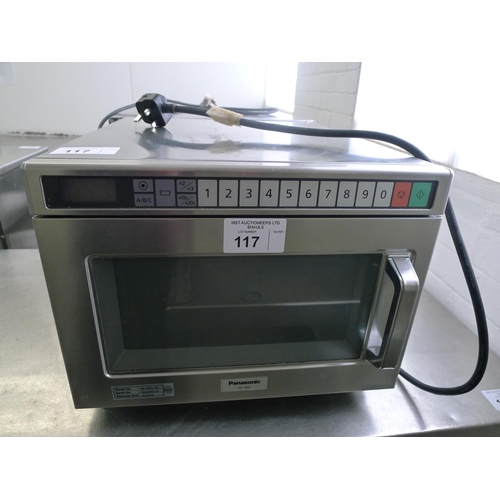 117 - 1 commercial microwave by Panasonic type NE-1853, 240v (Trade)