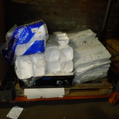 449 - 1 pallet containing a quantity of BK Satchel bags (all preprinted with 