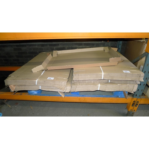 456 - 1 pallet containing a quantity of flat packed cardboard trays