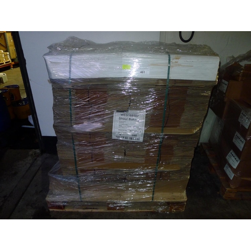 461 - 1 pallet containing a quantity of flat packed cardboard boxes each approx 400mm x 300mm x 200mm