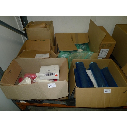 470 - 1 pallet containing a quantity of various items including cup cake cases, muffin cases, éclair cases... 