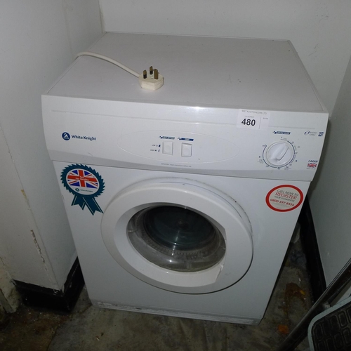 480 - 1 tumble dryer by White Knight type C44AW, 6kg, 240v (Trade)