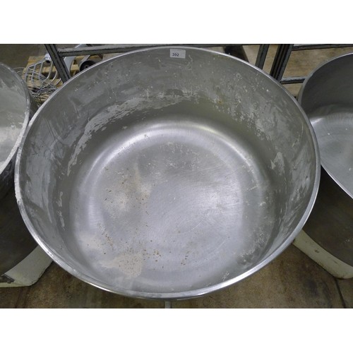 392 - 1 interchangeable wheeled 200kg stainless steel mixing bowl. Please see Lot 350 & Lot 351 for the tw... 