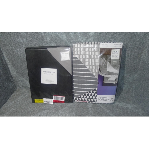 4062 - 2 x double duvet cover sets, please see picture for details