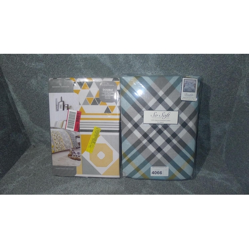 4066 - 2 x double duvet cover sets please, see picture for details
