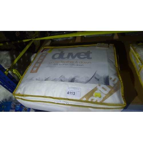 4113 - A goose feather and down duvet by Nights