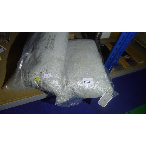 4194 - 2 Design Studio Eden Eau De Nill cushions, each approx 40 x 60cm