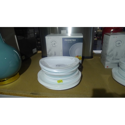 4197 - A Bormioli Rocco Prometeo 18 piece white ceramic tableware set