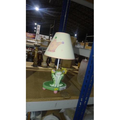 4208 - A table lamp ideal for a small childs room (no power supply included)