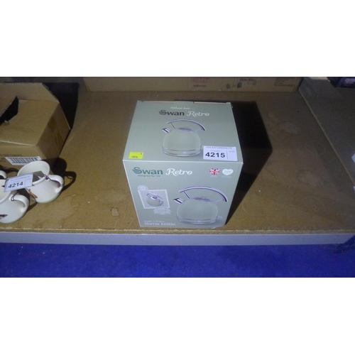 4215 - 1 Swan Retro green dome kettle 1.8L, 240v