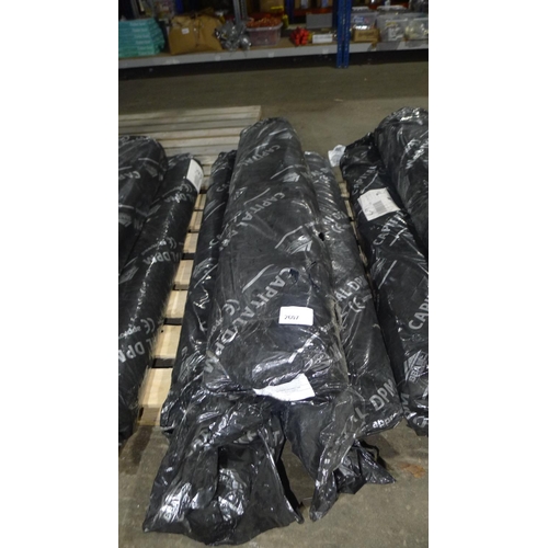 2607 - 3 rolls of Capitol Damp Proof Membrane (DPM) each roll approx 25m long x 4m wide, black 250mu, RRP r... 