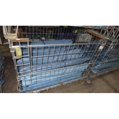 2636 - A quantity of approximately 25 sheets of blue damp proof membrane (DPM), each sheet has been cut fro... 