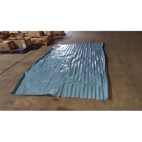 2630 - A quantity of approximately 25 sheets of blue damp proof membrane (DPM), each sheet has been cut fro... 