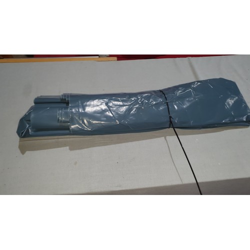 2632 - A quantity of approximately 25 sheets of blue damp proof membrane (DPM), each sheet has been cut fro... 