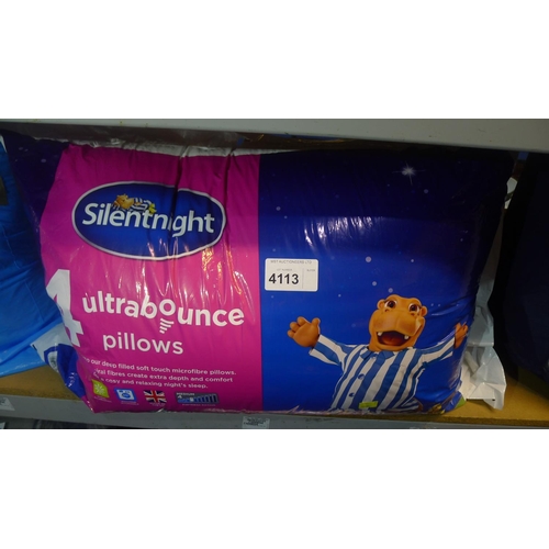 4113 - 4 ultra bounce pillows by Silent Night