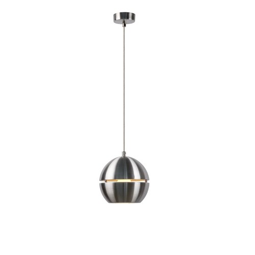 4380 - A steel effect spherical pendant light by Lucide