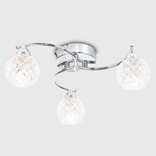 4391 - A 3 lamp semi flush ceiling light