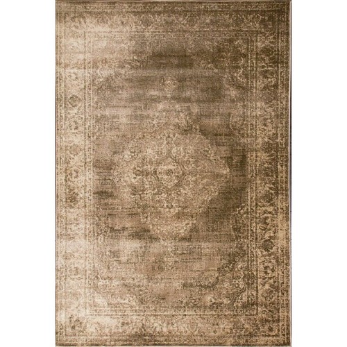 4486 - A brown patterned tufted rug approx 240x330cm RRP £227