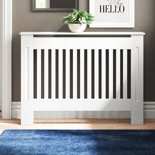 4445 - A white radiator cover type Benajah RRP £38