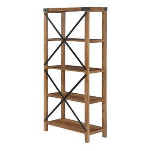 4446 - A wood effect book case with 5 shelves type Alcester RRP £138