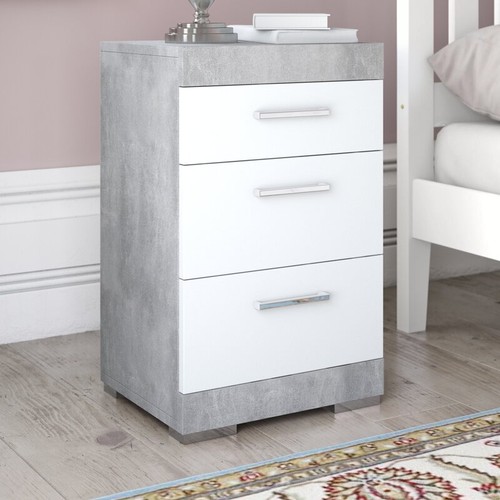 4462 - A 3 drawer bedside table type Charlton RRP £96