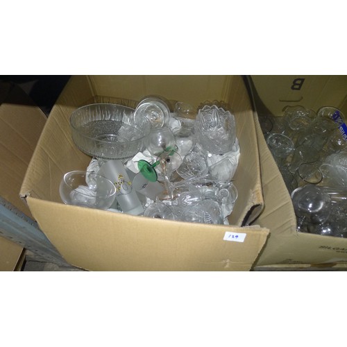 129 - A large quantity of various items including crockery, glasses, table lamps etc trade lot, contents o... 