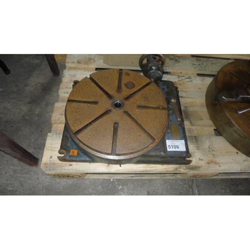 5106 - 1 engineers rotary table by SIP of Switzerland, 350mm diameter