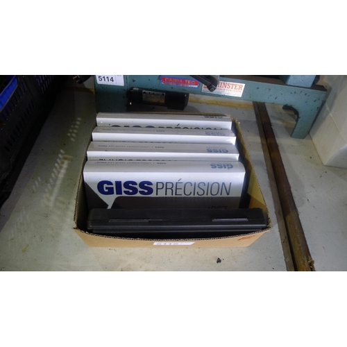 5115 - 5 x Giss Precision digital vernier gauges, 150mm