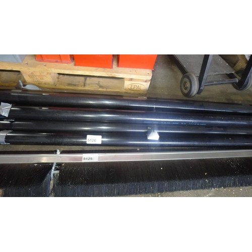 5126 - 6 lengths of black Nylon 66, each length is 60mm diameter / 1.5 m long