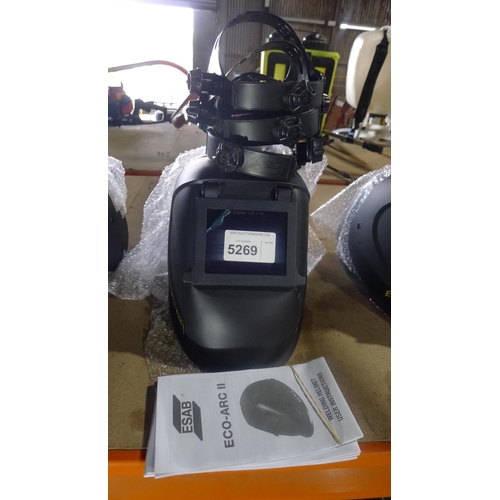 5269 - 3 ESAB welding helmets type ECO-ARC II - helmet inners require fitting