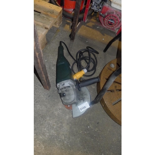 5108 - 1 Metabo angle grinder, 110v, 230mm / 9 inch