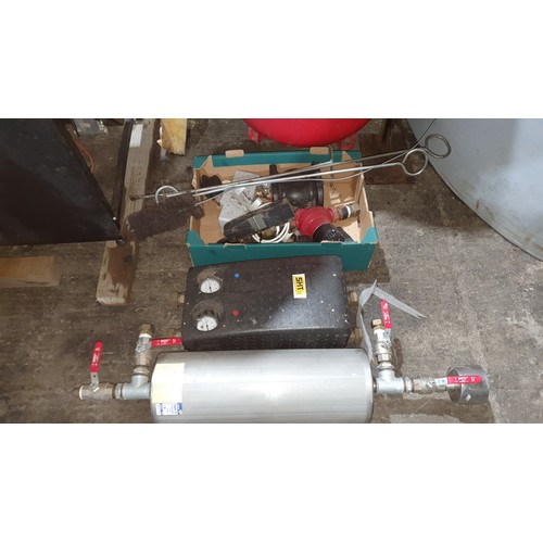 5371 - Euroheat TDA 40 Thermodual Fully Automatic Wood log and Pellet boiler 38kw + pellet auger with 200 l... 