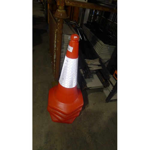 5355 - 4 orange plastic traffic type cones