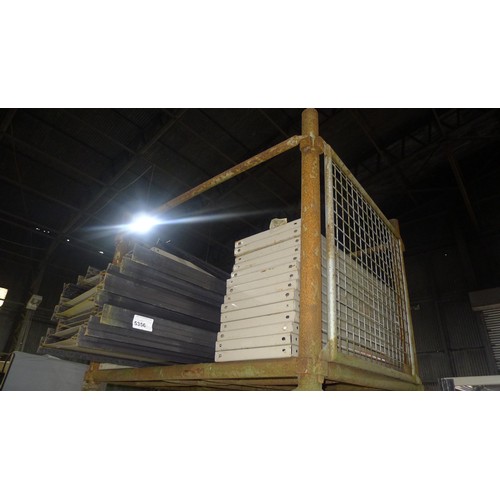 5356 - A quantity of metal boltless stores type racking comprising of 10 uprights at approx 210cm high x 31... 