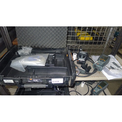 5359 - A Testo 327-1 gas analyser supplied in a carry case with various accessories including a probe and a... 