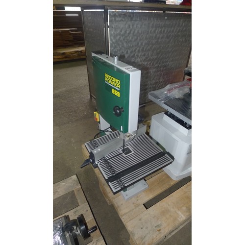 5374 - 1 bench top band saw by Record Power type BS9, 240v RRP £199 when new - This band saw has been recon... 