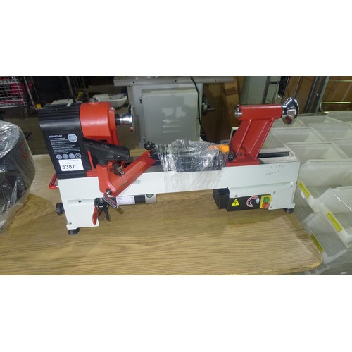 5387 - 1 bench top variable speed wood turning lathe type Craft AC305W, 240v RRP £399 (SP017215)