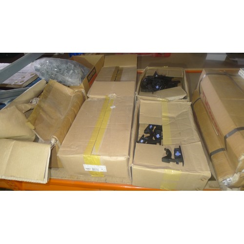 5283 - A quantity of various items including drawer runners, screw caps, kitchen cabinet legs etc. Contents... 