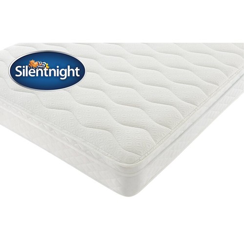 4614 - A 4ft 6 inch miracoil pillow top mattress by Silent Night RRP £225