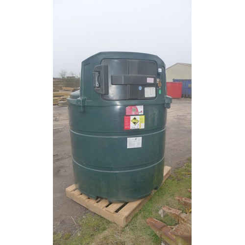 5411 - 1 Atlas bundled diesel tank type 1300 VDFA with a 240v dispensing pump, hose and nozzle fitted (no m... 