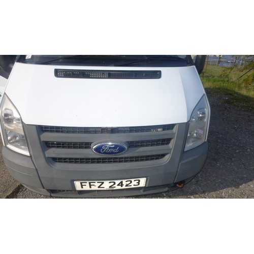 5433 - No VAT. Ford Transit 115 T280S Econ. FW TDCi 115PS, Panel can, White Reg FFZ 2423  29.01/2011, 2198c... 