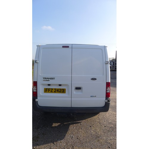 5433 - No VAT. Ford Transit 115 T280S Econ. FW TDCi 115PS, Panel can, White Reg FFZ 2423  29.01/2011, 2198c... 