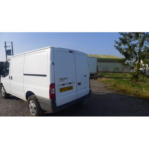 5433 - No VAT. Ford Transit 115 T280S Econ. FW TDCi 115PS, Panel can, White Reg FFZ 2423  29.01/2011, 2198c... 