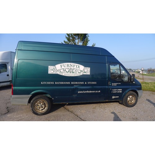 5434 - Ford Transit 130T 350L FWD Euro4 TDCI 130PS, High Roof Panel van, Reg WG06 VZS  24/08/2006, 2198 5sp... 