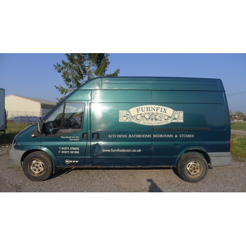 5434 - Ford Transit 130T 350L FWD Euro4 TDCI 130PS, High Roof Panel van, Reg WG06 VZS  24/08/2006, 2198 5sp... 