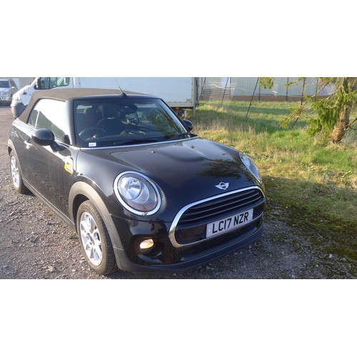 5440 - Mini Cooper Convertible 1.5 2DR, Black, Euro6, Reg LC17 NZR  28/04/2017,  6spd Manual Petrol 1499cc ... 