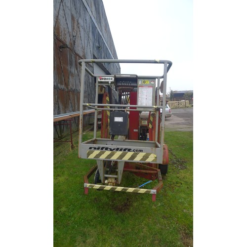 5420 - 1 Niftylift trailer mounted access platform (cherry picker) type 120 TE, YOM 2004, SWL 200kg (2 pers... 