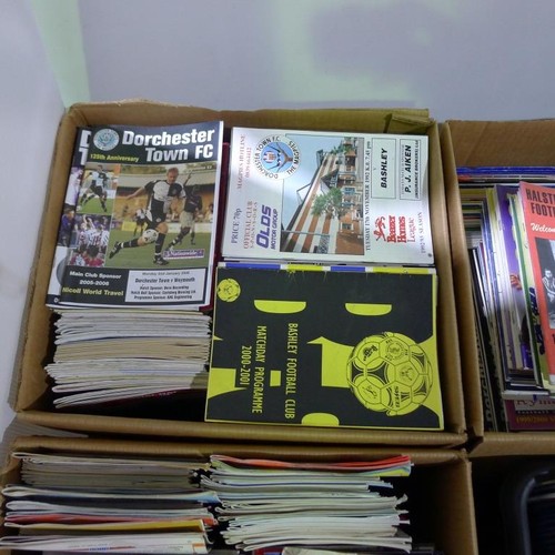 8111 - 1 pallet containing a large quantity of various football programmes and 1 black lever arch file cont... 