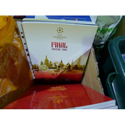 8112 - 1 pallet containing a large quantity of various football programmes including UEFA Champions League,... 