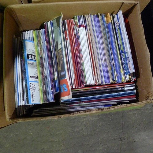 8113 - 1 pallet containing a large quantity of various football programmes and 1 black lever arch file cont... 